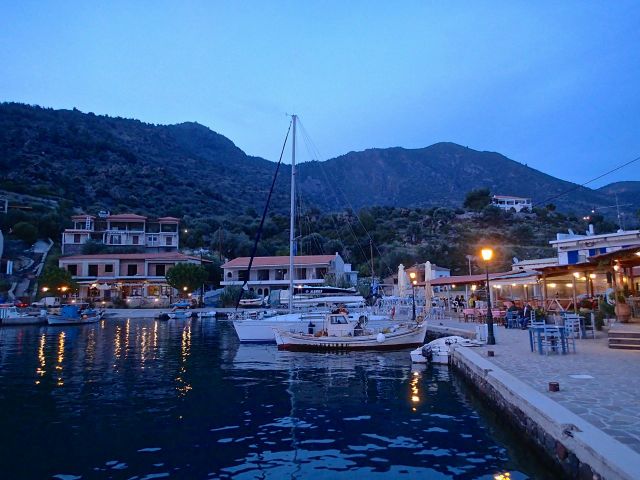The tiny, picturesque port of Vathi on the Methana peninsula has a mole for up to ten smallish yachts and more tavernas than you'd care to visit.